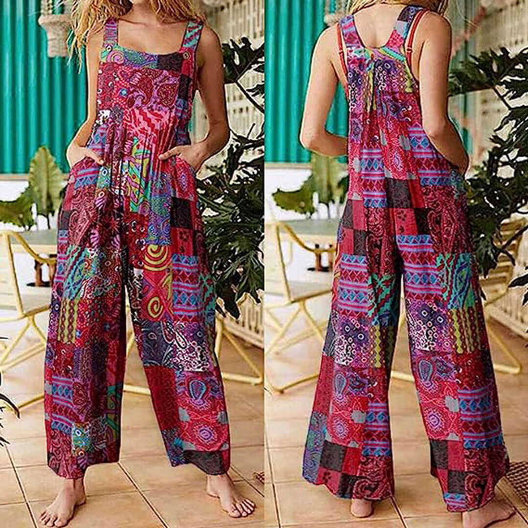 Women's Wide Leg Sleeveless Jumpsuit