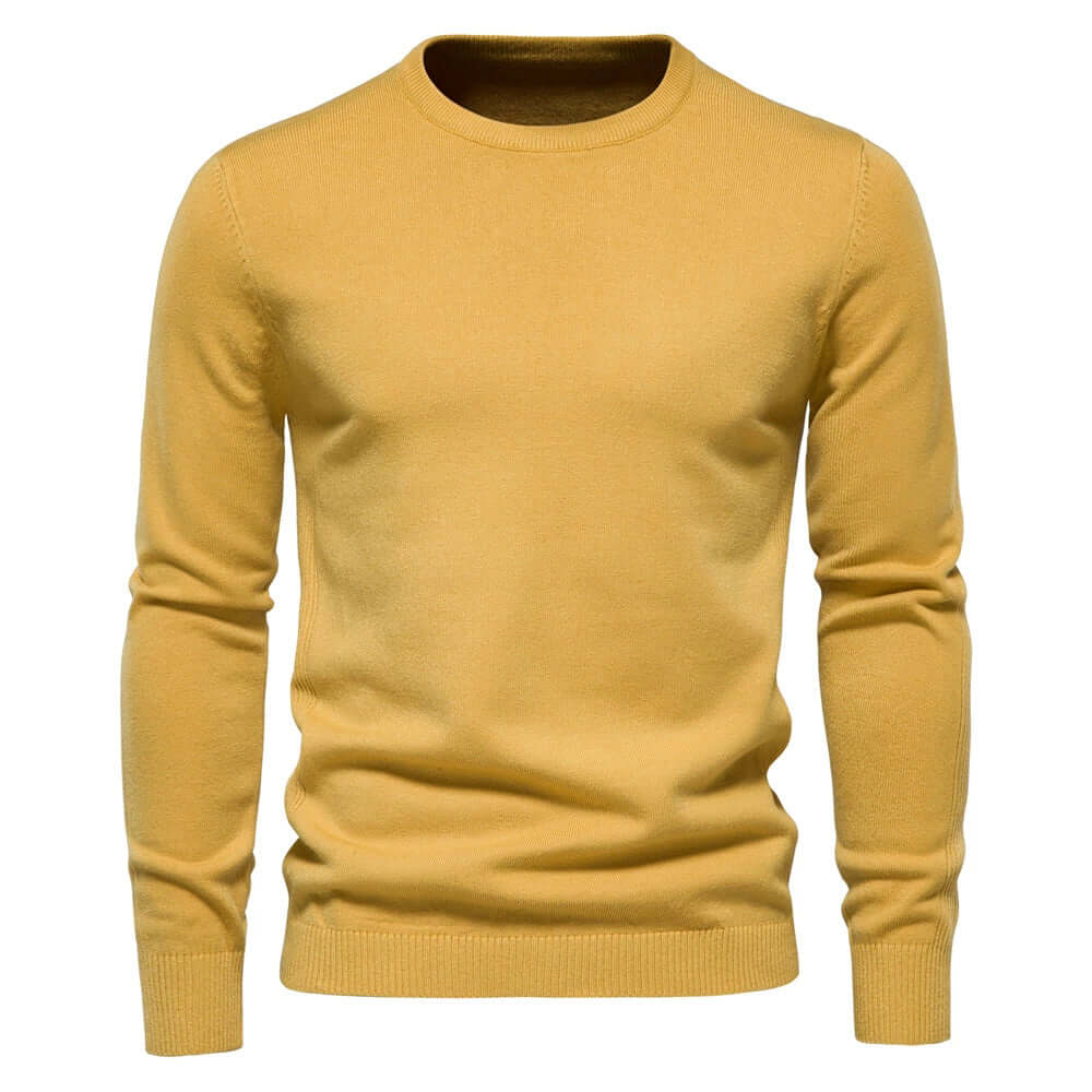Men's Knitted Sweater - Warm Pullover for Autumn & Winter