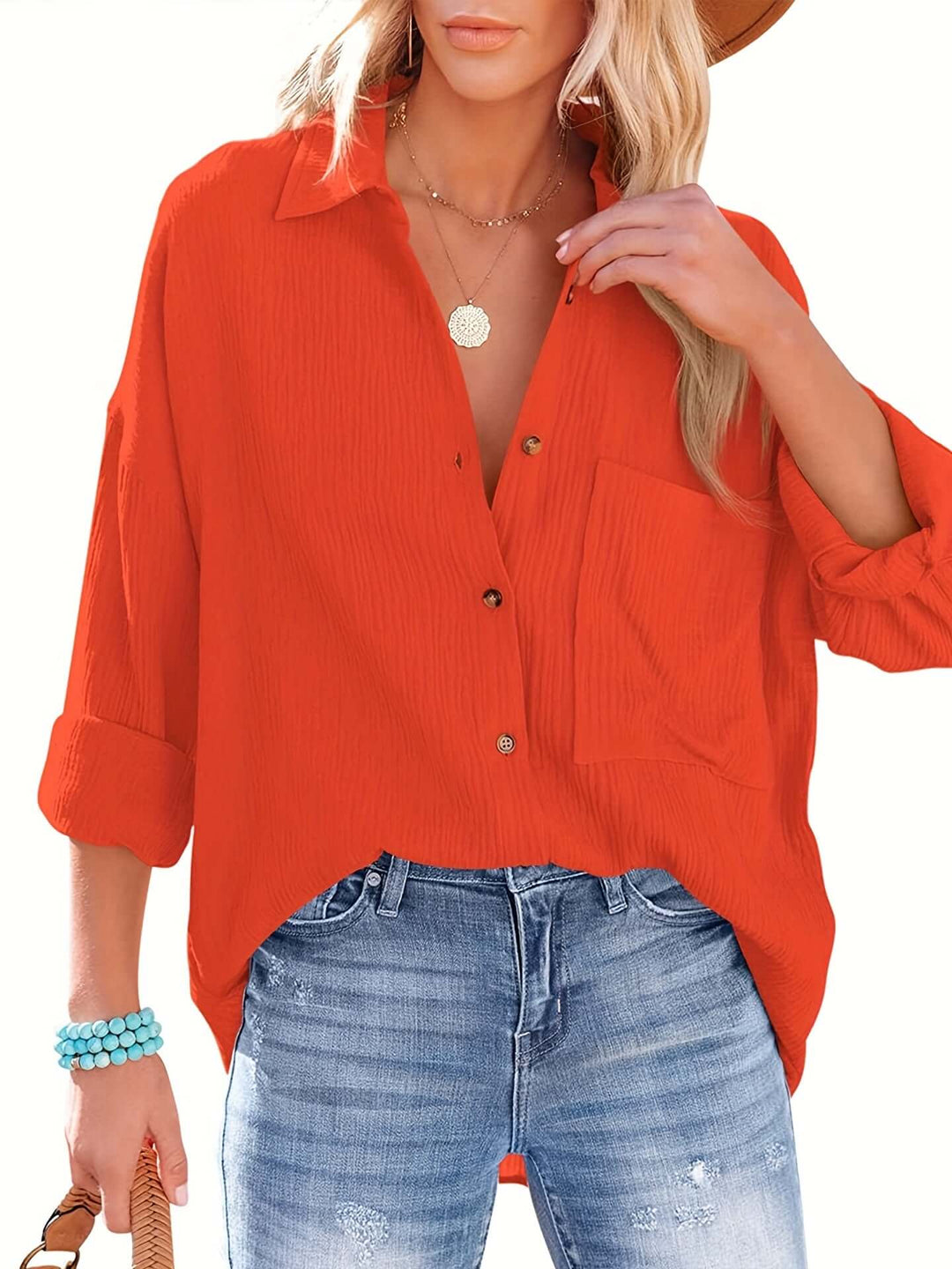 Women's Relaxed Fit Long Sleeve Shirt