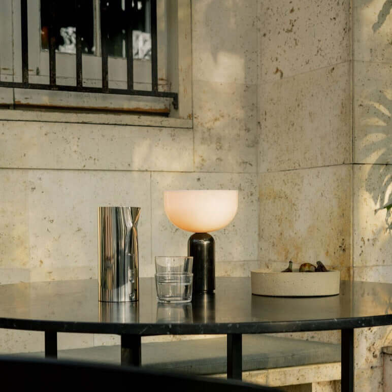 Modern Marble Table Lamp with LED Light
