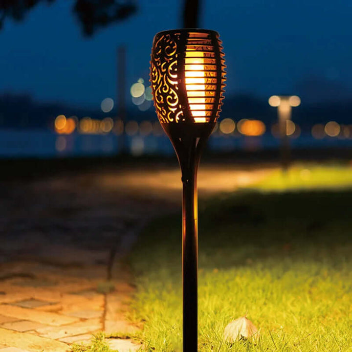 Solar Garden Torch Light - Flickering Flame Effect