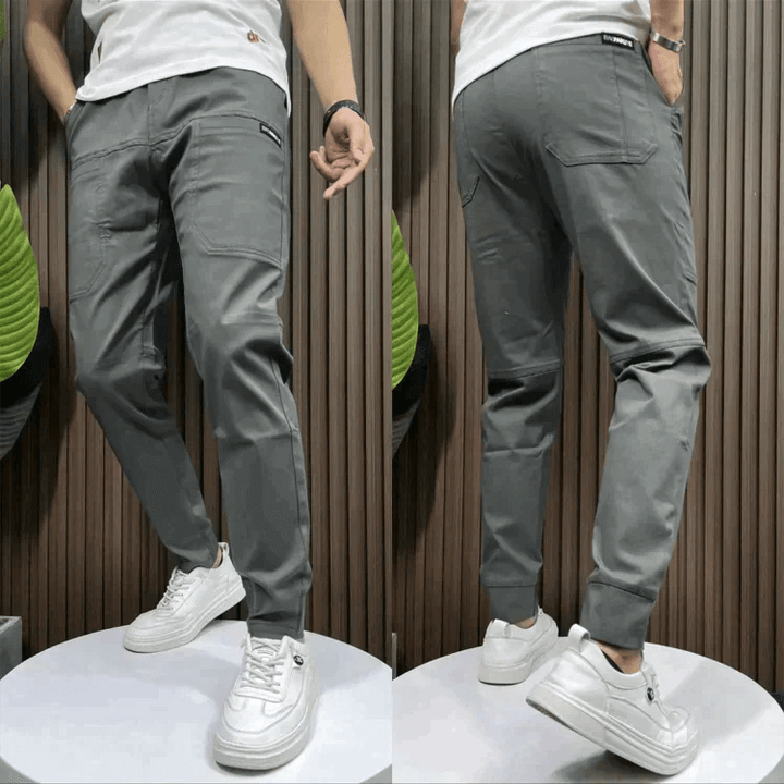 Men's Tapered Joggers with Elasticated Waist & Cuffs
