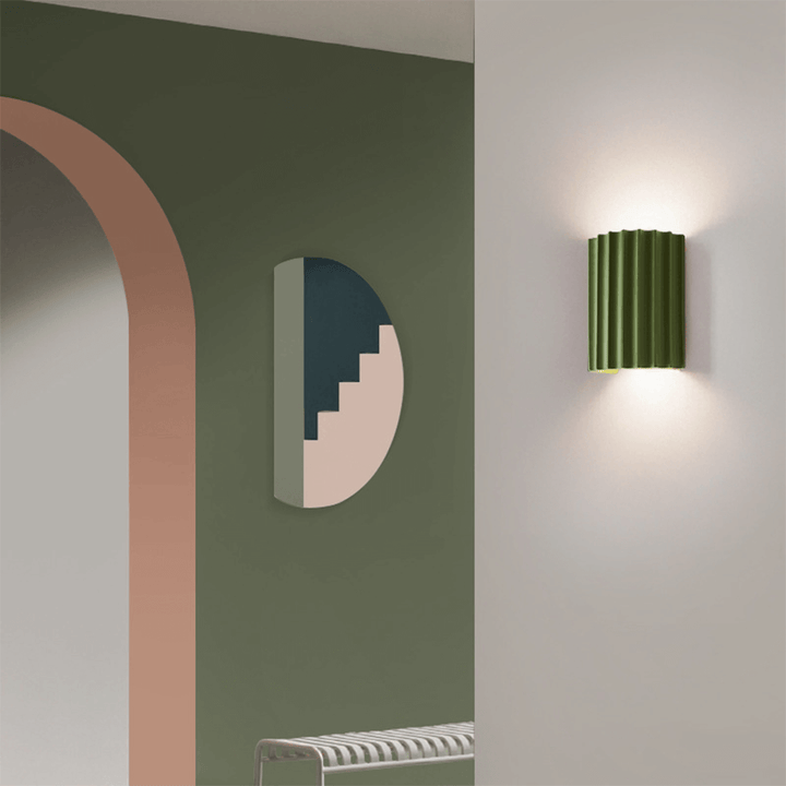 Modern Semi-Circular Resin Wall Sconce