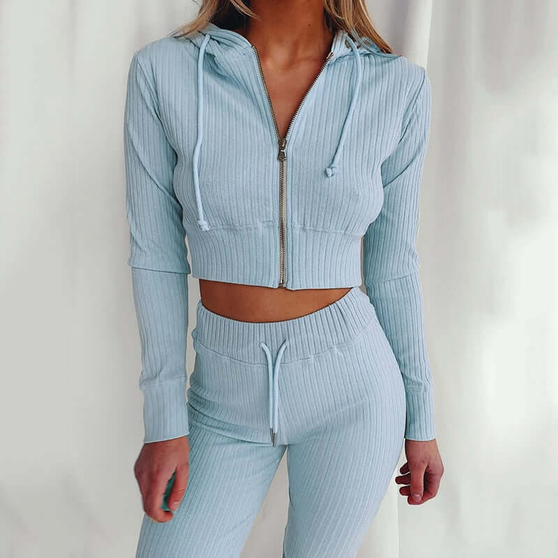 Women's Slim Fit Hoodie Tracksuit