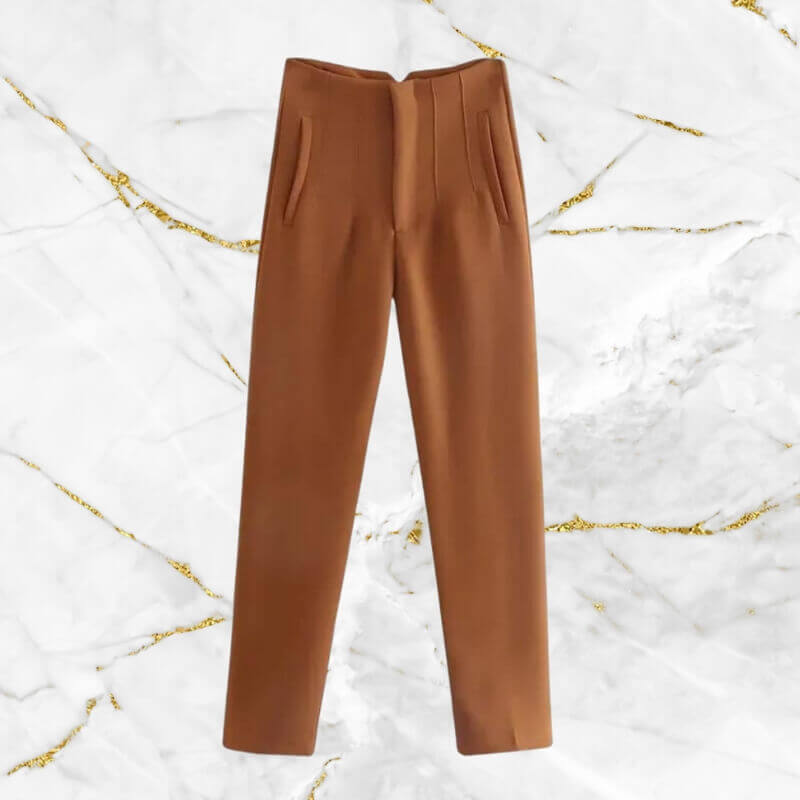 Women's Vintage High-Waist Pencil Pants