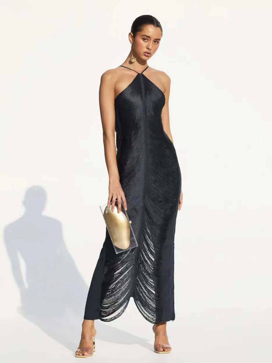 Women's Asymmetrical Fringe Summer Dress