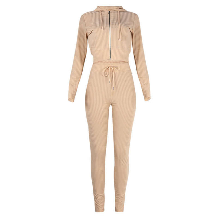 Women's Slim Fit Hoodie Tracksuit
