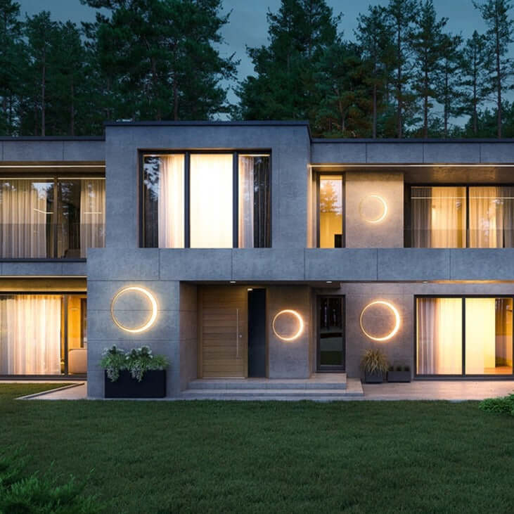 Outdoor LED Wall Light, IP65 Waterproof, 30-80cm