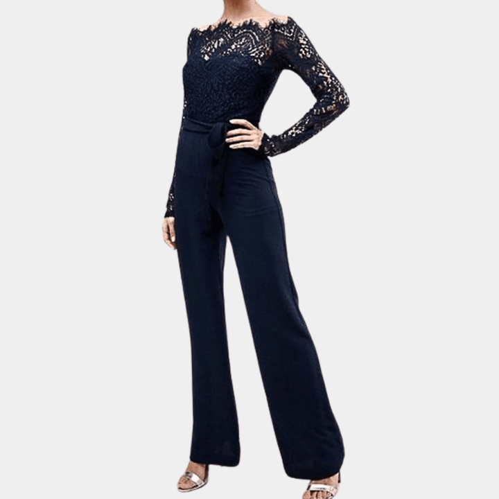 Women's Lace Off-Shoulder Jumpsuit