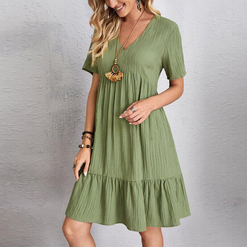 Women's Sustainable A-Line Dress - Versatile & Breathable