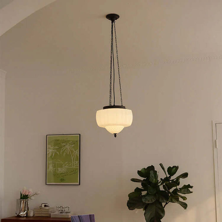 Modern White Pendant Light Fixture