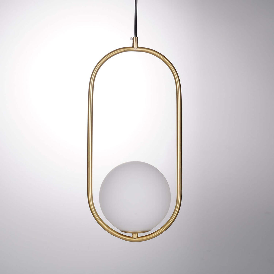 Modern Pendant Lamp with Metal & Glass