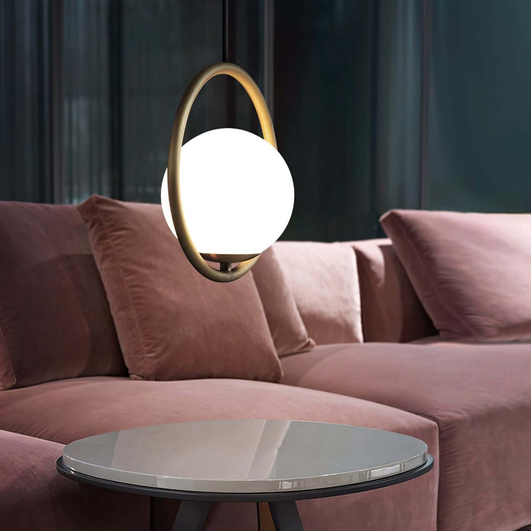 Modern Pendant Lamp with Metal & Glass
