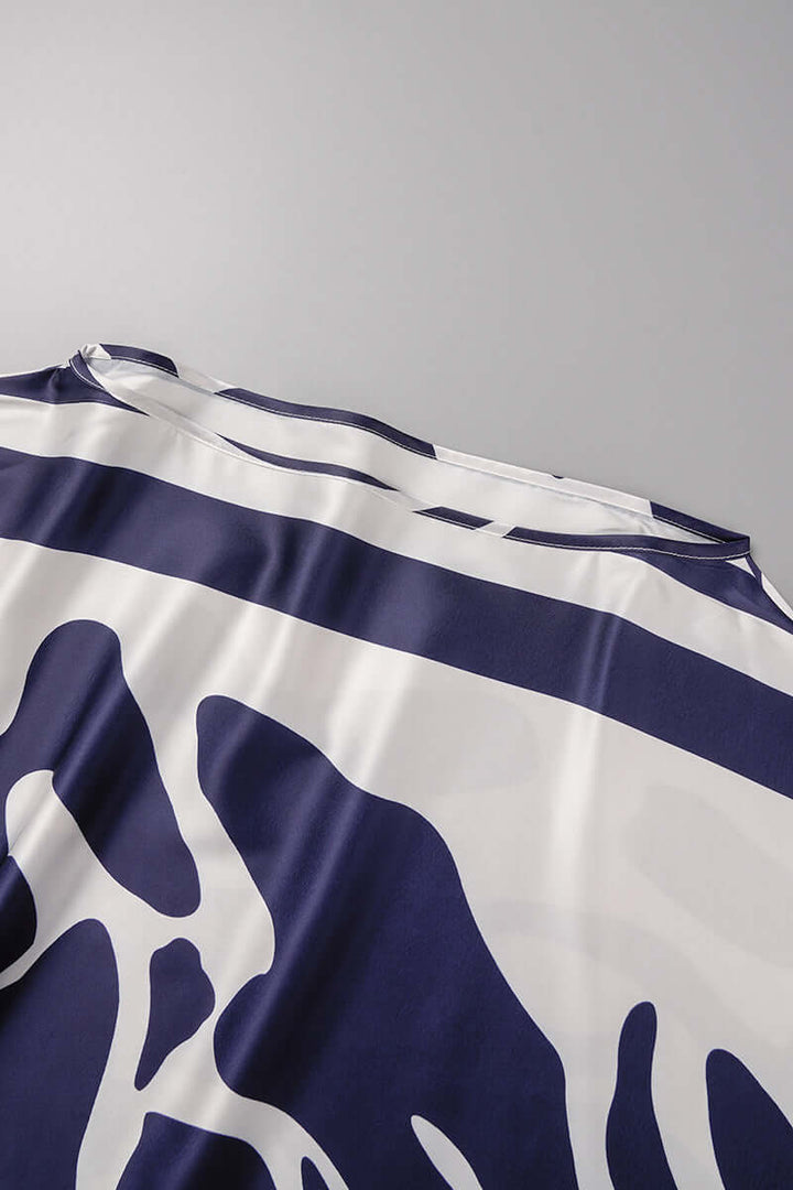 Women's Printed Off-Shoulder Long Sleeve Two-Piece Set