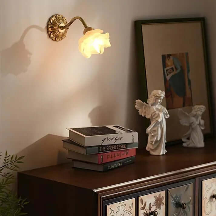 Flower Petal Glass Wall Lamp