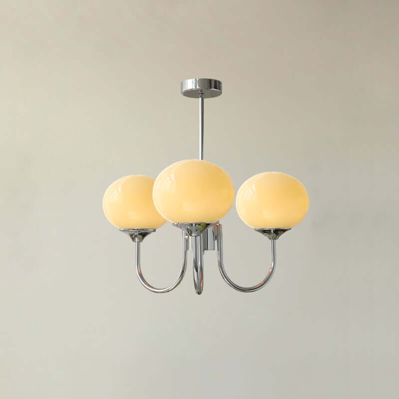 Pink Glass Ceiling Light Fixture Modern Chandelier