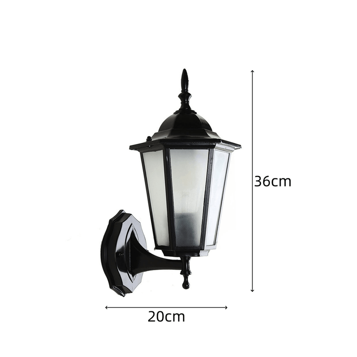 Retro Outdoor Glass Wall Light