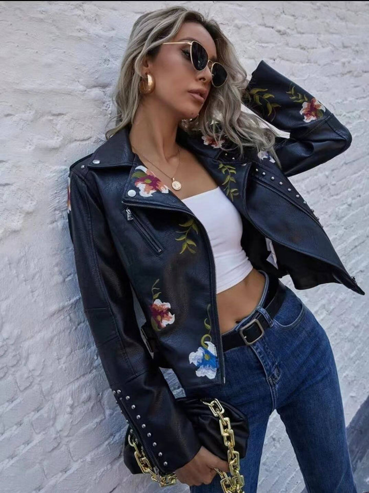 Women's Retro Floral Print Jacket