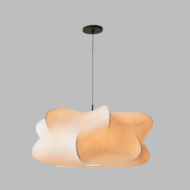 Silk Hanging Lamp, Pendant Light Fixture