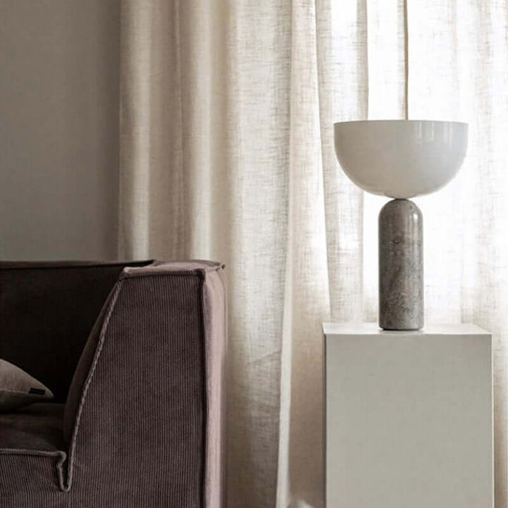 Modern Marble Table Lamp with LED Light