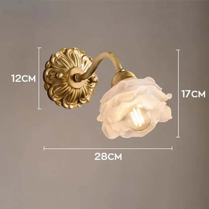 Flower Petal Glass Wall Lamp