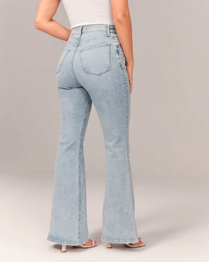 Women's Flared High-Waisted Jeans