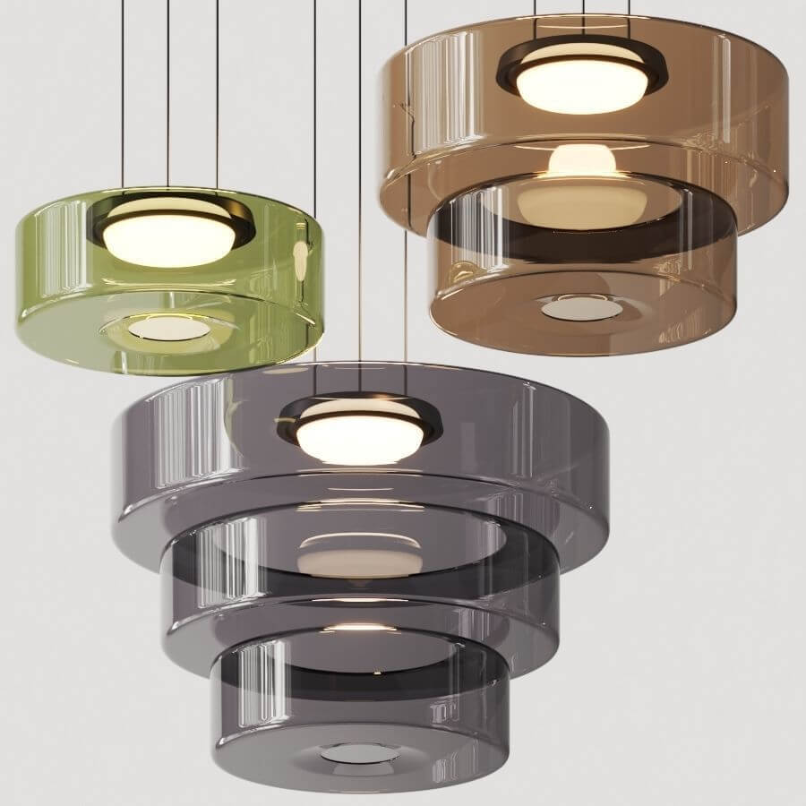 Modern Glass Pendant Light Fixture