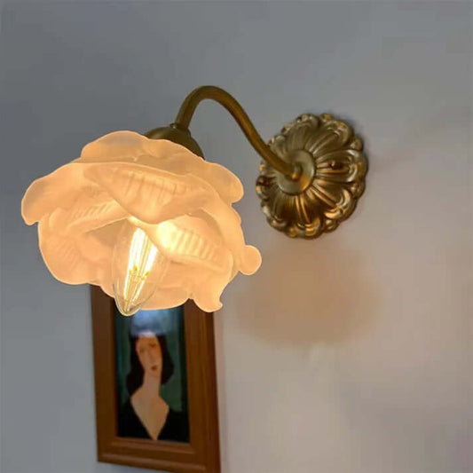 Flower Petal Glass Wall Lamp