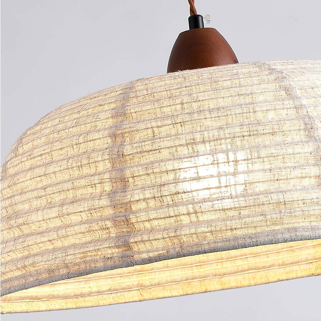 Wood & Fabric Pendant Lamp