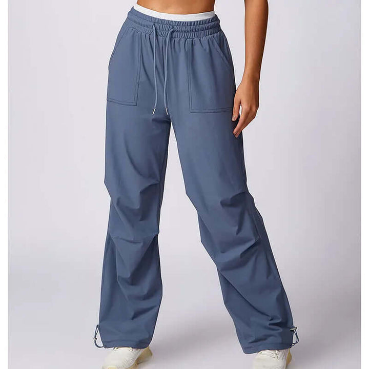 Women's Wide-Leg Trousers with Elastic Waistband