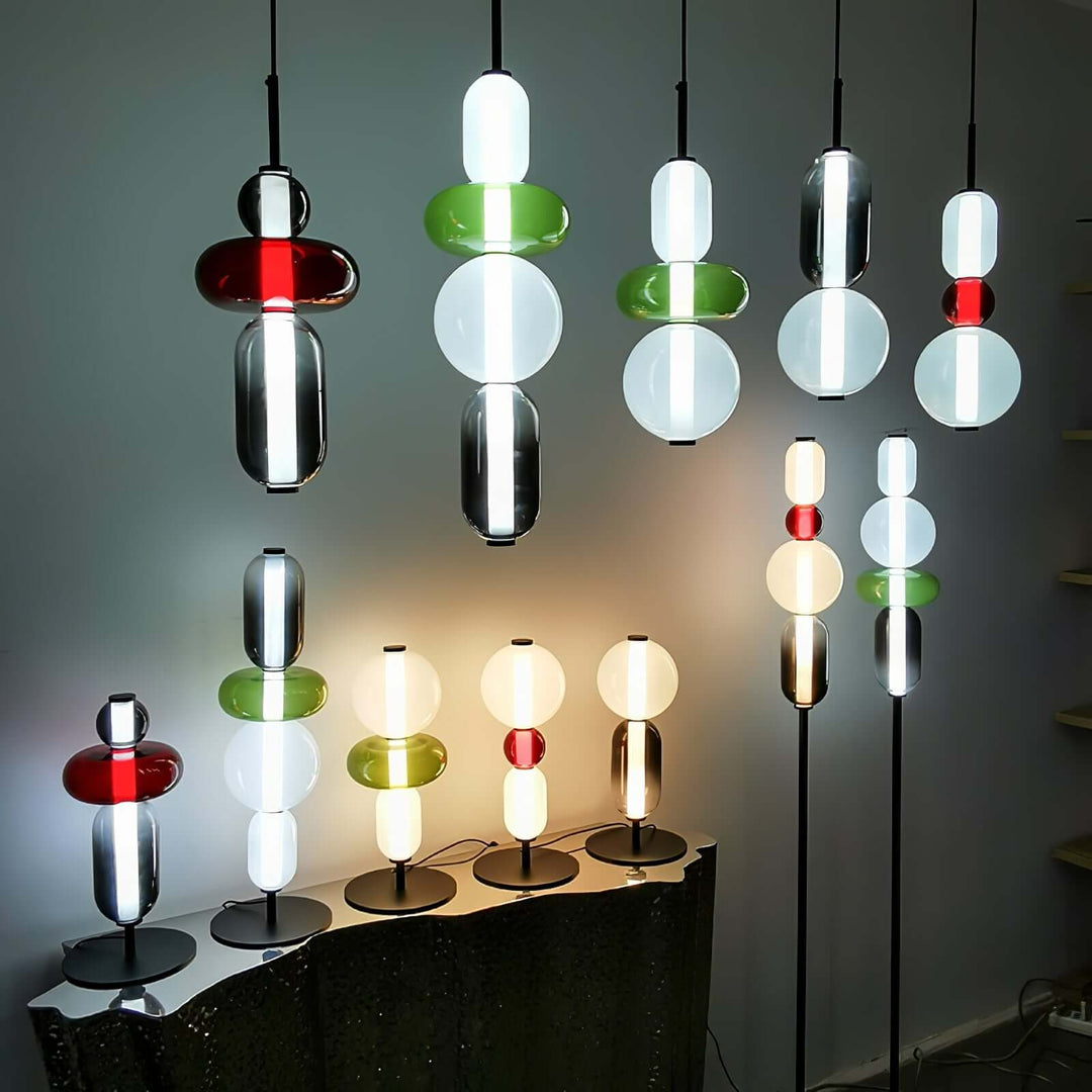 Colorful Glass Pendant Light - Modern Hanging Lamp