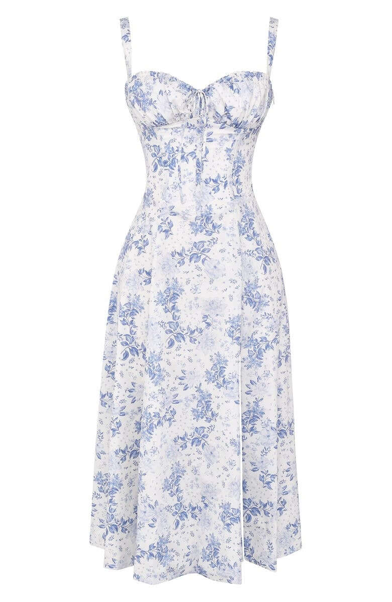 Printed Bustier Dress - Summer Dress