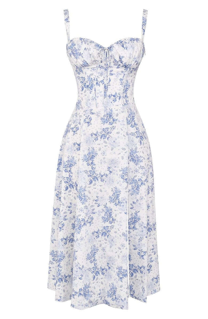 Printed Bustier Dress - Summer Dress