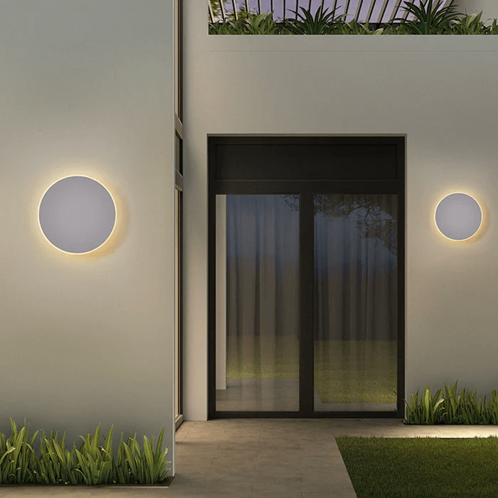 Round Metal LED Outdoor Wall Light
