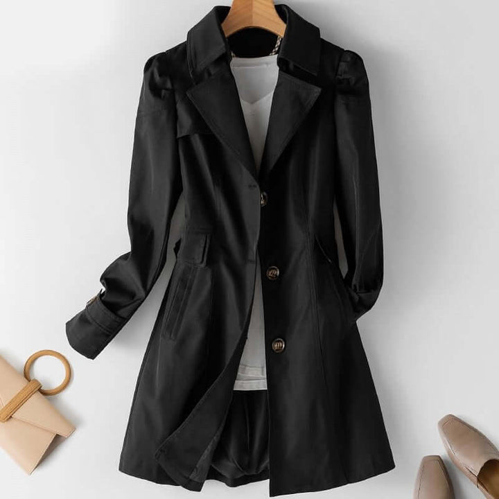 Women's Single-Breasted Trench Coat