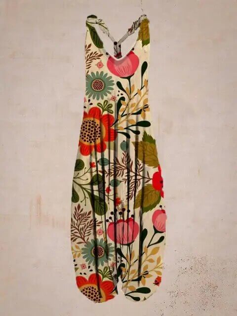 Women's Boho Sleeveless Jumpsuit