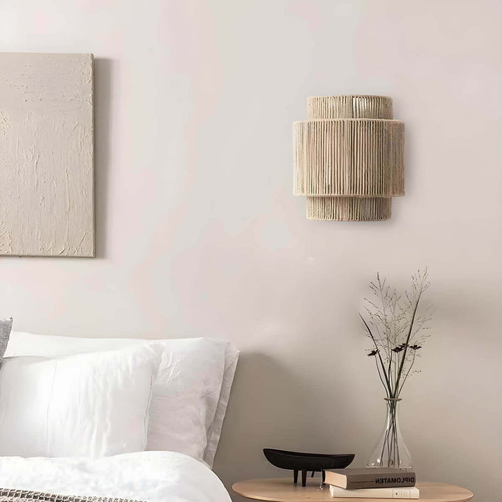 Natural Rope Wall Light 25x23cm