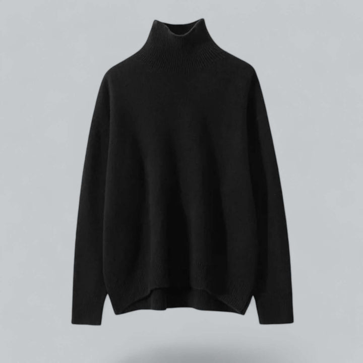 Women's Elegant Knitted Jumper Roll Neck Top