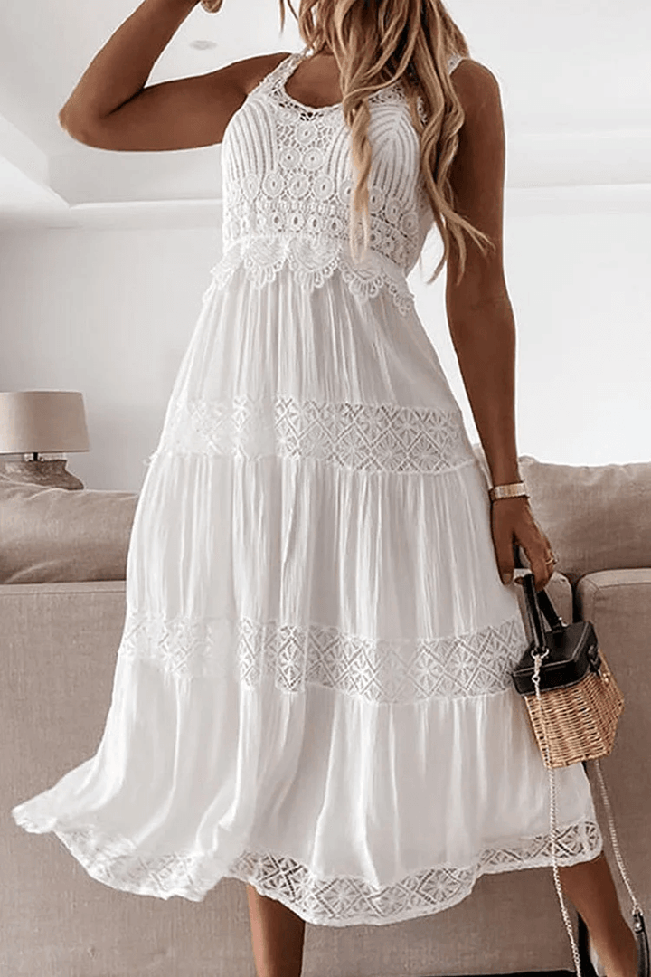 Lace V-Neck Dress