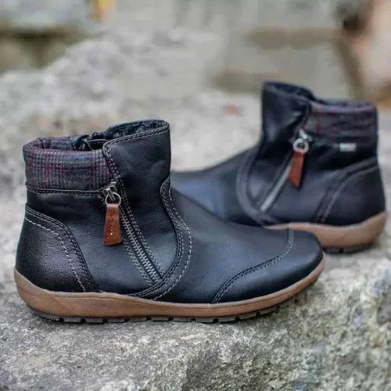 All-weather women's orthopedic boots, offering arch support & posture improvement.