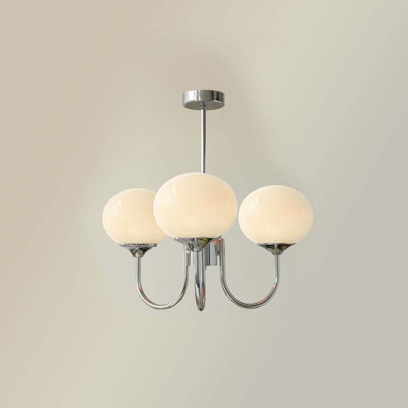 Pink Glass Ceiling Light Fixture Modern Chandelier