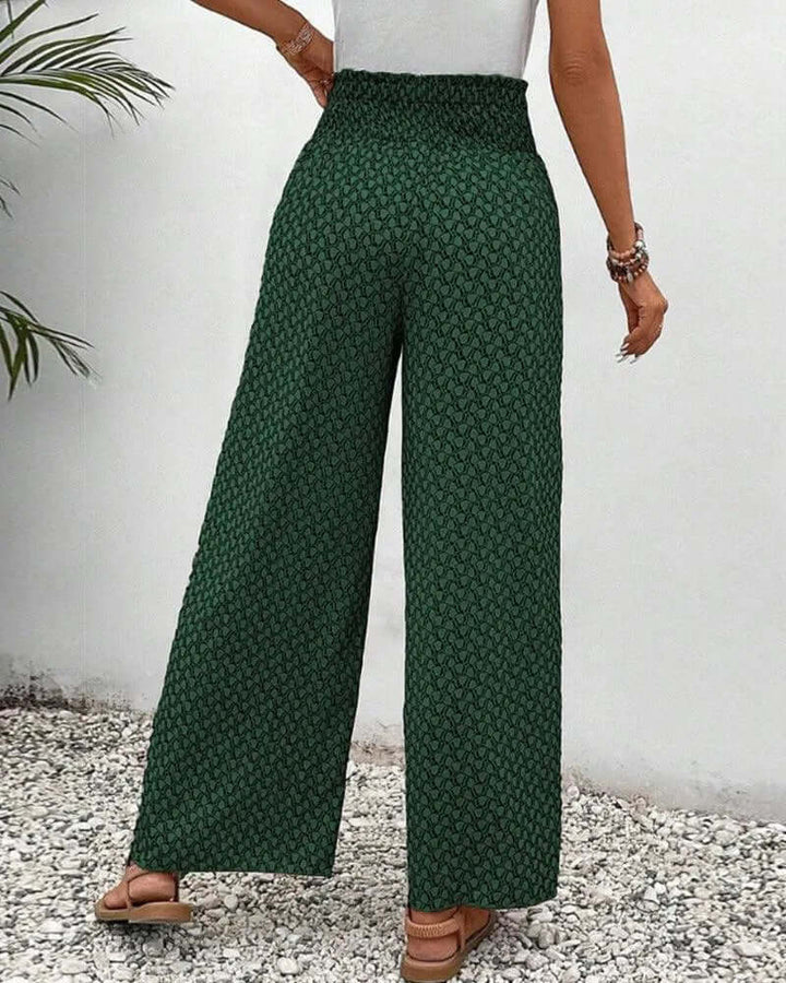 Women's Wide Leg Palazzo Trousers - Flowy & Lightweight