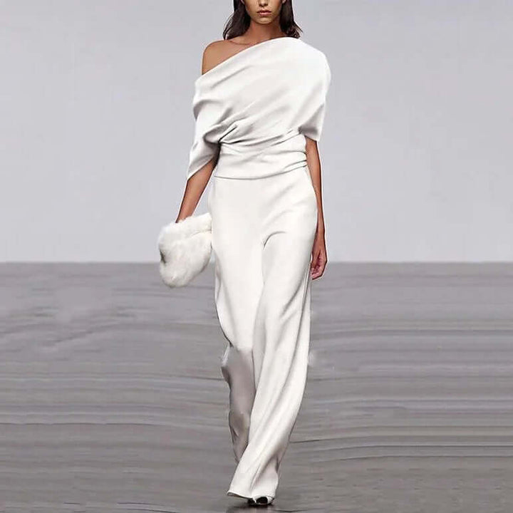 Elegant Spring Single-Breasted Jumpsuit