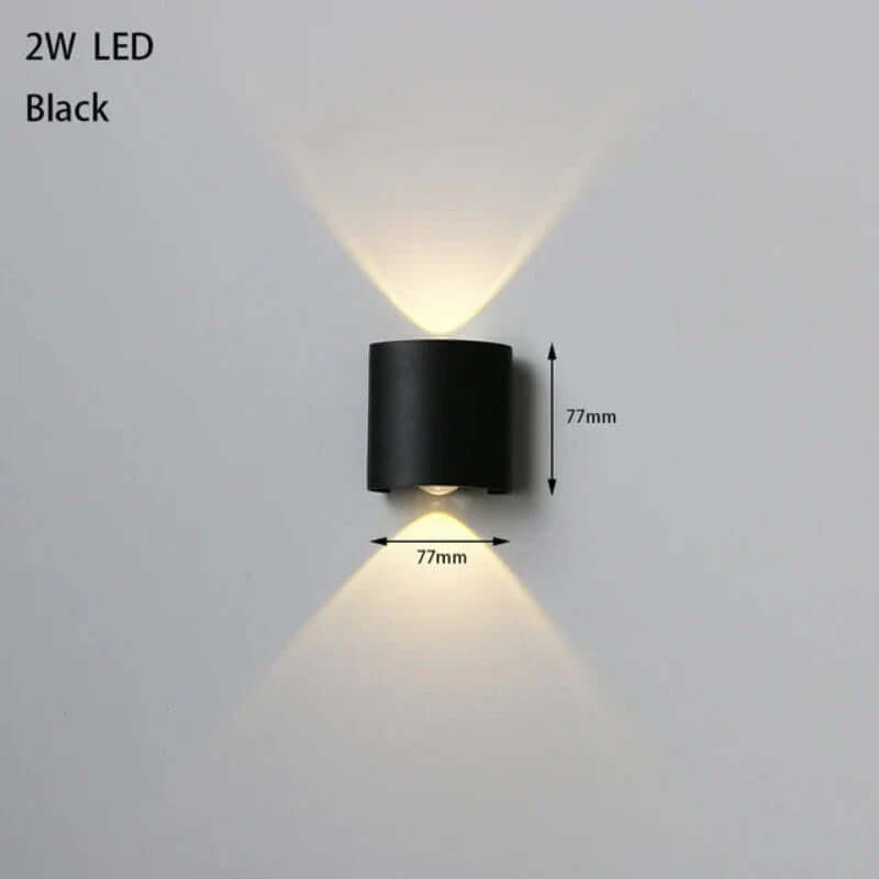 Waterproof Outdoor Wall Sconce Light 2W - IP65