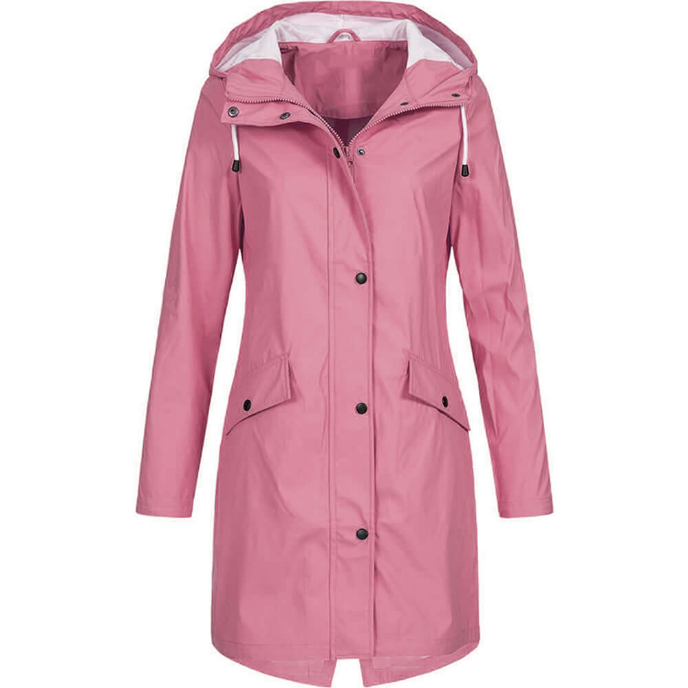 Women's Waterproof Hooded Raincoat