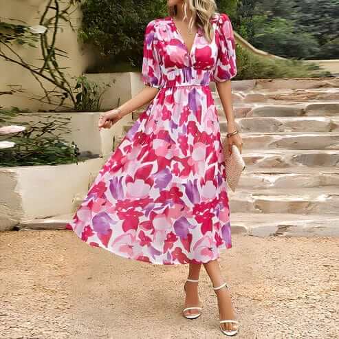Elegant Midi Dress - Versatile Design