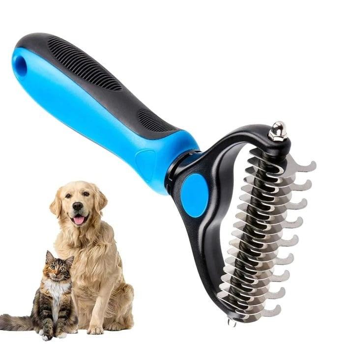 Professional pet deshedding tool for dogs & cats. Effectively reduces shedding & removes loose undercoat.