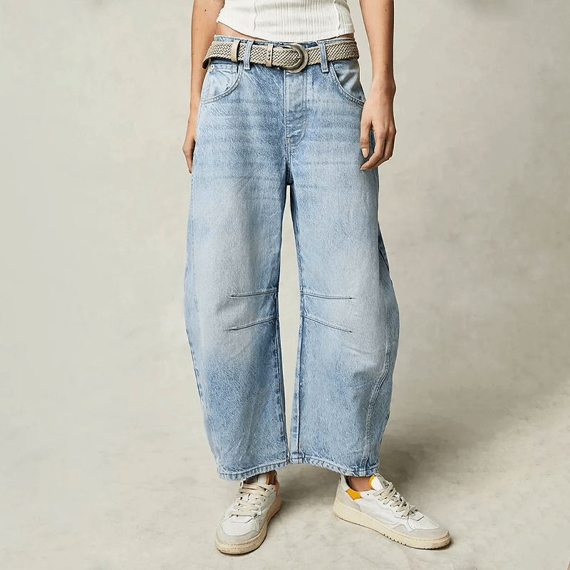 Women's Wide Leg High-Waisted Jeans