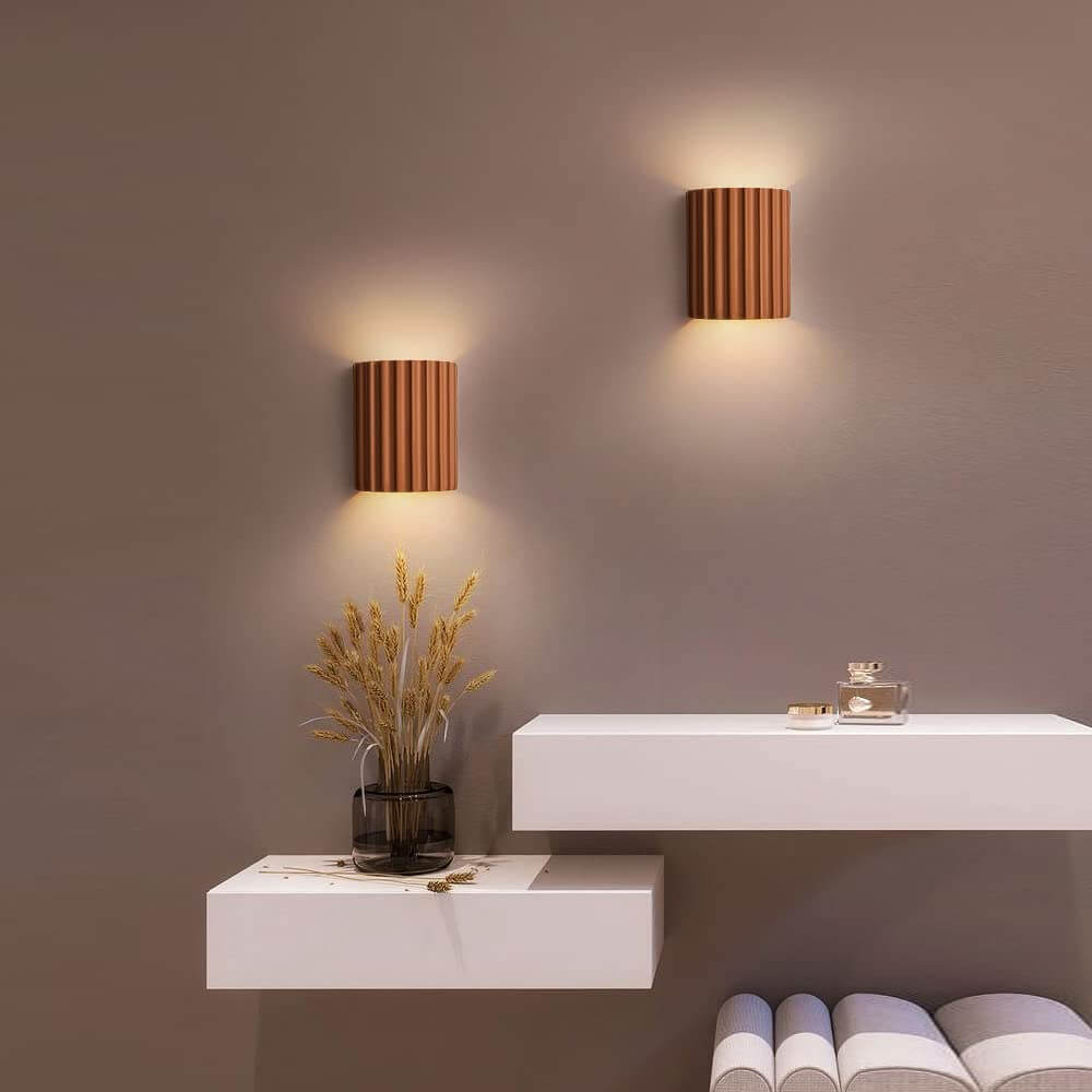 Modern Semi-Circular Resin Wall Sconce