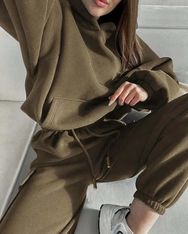 Women's Relaxed Fit Hoodie and Jogger Set